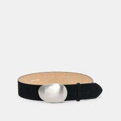 BUBBLE BUCKLE BELT BLACK NICKLE