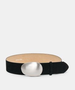 BUBBLE BUCKLE BELT BLACK NICKLE