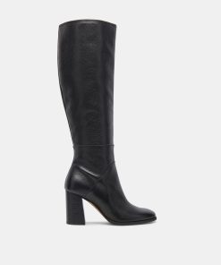 FYNN WIDE CALF BOOTS ONYX LEATHER