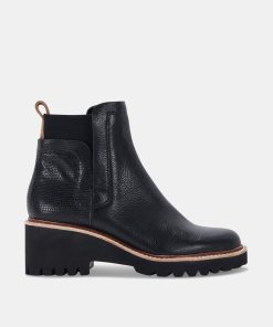 HUEY H2O BOOTS BLACK LEATHER