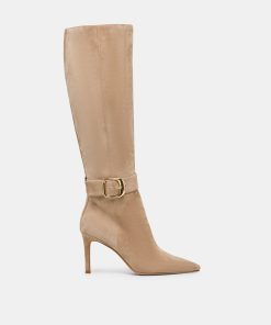 KINZY BOOTS CAMEL SUEDE