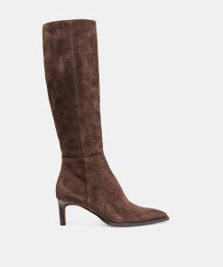 ALIMA BOOTS DK BROWN SUEDE