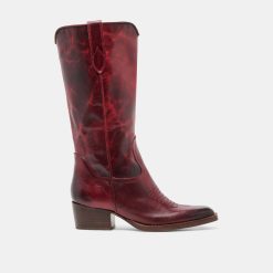 VIGLA BOOTS GARNET LEATHER