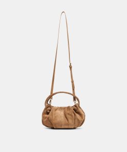 COCOA CROSSBODY DARK TAN SUEDE