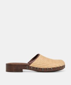 ALANIS FLATS LT NATURAL RAFFIA