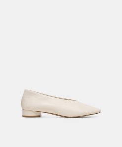 ANDEY HEELS BONE LEATHER
