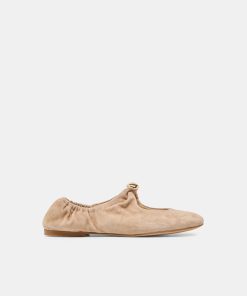 CORNEL FLATS CAMEL SUEDE
