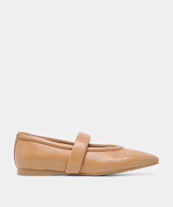 FERA BALLET FLATS TAN LEATHER