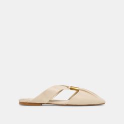 FRANEY FLATS WHITE LEATHER