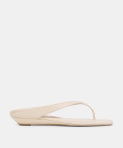 GIZEL SANDALS BONE LEATHER