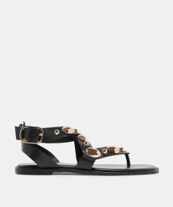 JAYDE SANDALS BLACK LEATHER