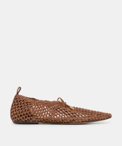 KAYLYN FLATS DK BROWN CROCHET