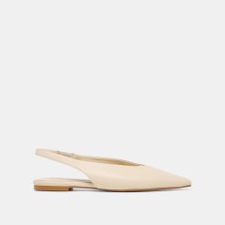 KENDLE FLATS WHITE LEATHER