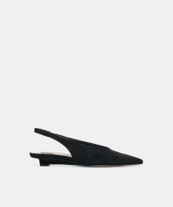 LEEROY FLATS ONYX SUEDE