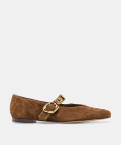 LOREE BALLET FLATS CHESTNUT SUEDE