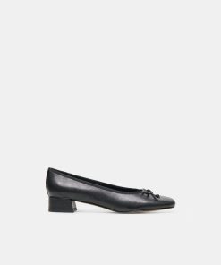 RITLA MID HEELS BLACK LEATHER