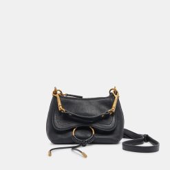JOLENE CROSSBODY BLACK LEATHER