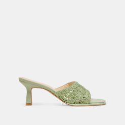 MAYLAH HEELS SAGE MACRAME