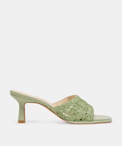 MAYLAH HEELS SAGE MACRAME