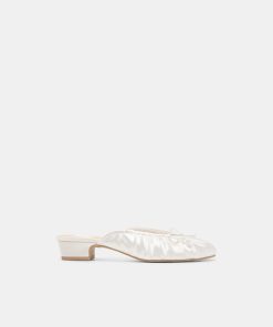ARDENA SATIN HEELS TRUE WHITE SATIN