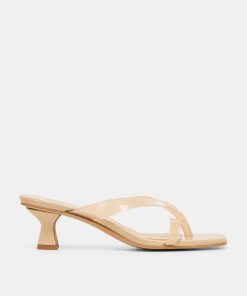 BREVEL VINYL WIDE HEELS PRALINE JELLY