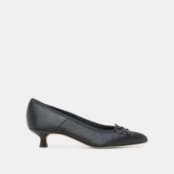 DAWSEN HEELS ONYX SATIN