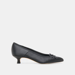 DAWSEN HEELS ONYX SATIN