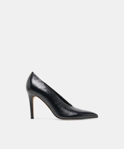 EMANI HEELS BLACK LEATHER