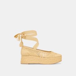 FARIS FLATS LT NATURAL MACRAME
