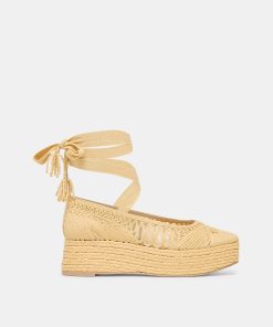 FARIS FLATS LT NATURAL MACRAME