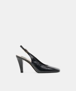 GESSIA HEELS MIDNIGHT LEATHER