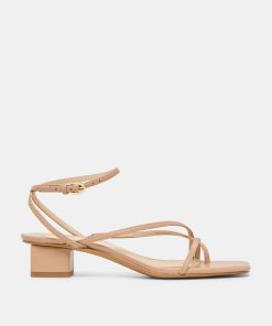 KARLOS WIDE SANDALS LT TAN LEATHER