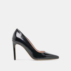 LANKY HEELS BLACK LEATHER