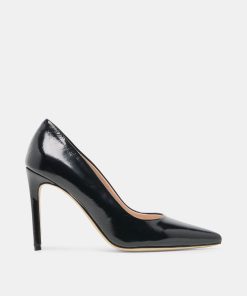 LANKY HEELS BLACK LEATHER