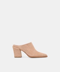 LINDI MULES TOFFEE SUEDE