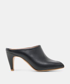 MERY HEELS BLACK LEATHER