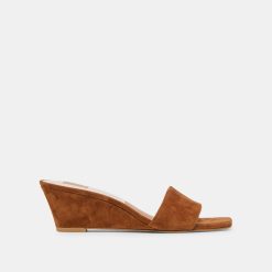 QAILY WEDGES BROWN SUEDE
