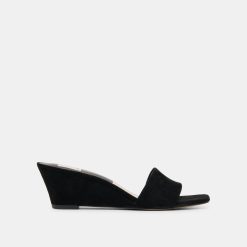 QAILY WEDGES ONYX SUEDE