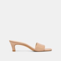 REXA WIDE HEELS LIGHT TAN LEATHER