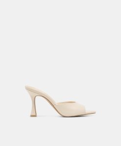 ROSHA HEELS BONE LEATHER