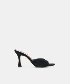 ROSHA HEELS ONYX SUEDE