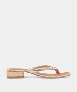BARTY SANDALS GOLD METALLIC LEATHER