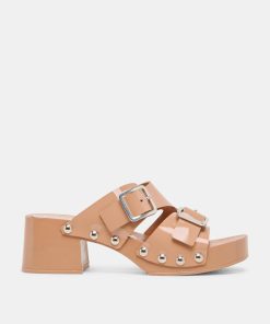 MELODY HEELS TAN LEATHER