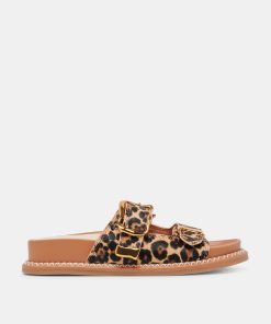 SEVANA SANDALS DK LEOPARD CALF HAIR