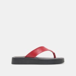 BLAYZE SANDALS RED LEATHER