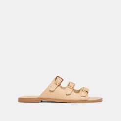 FIN SANDALS SAND RAFFIA