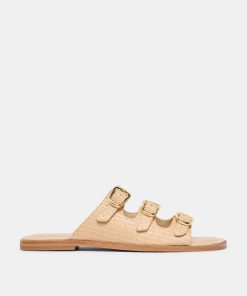 FIN SANDALS SAND RAFFIA