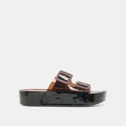 JULIO X SANDALS CHOCOLATE VINYL