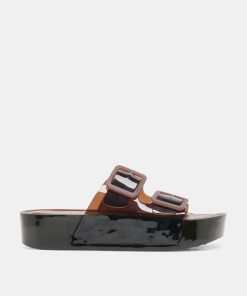 JULIO X SANDALS CHOCOLATE VINYL