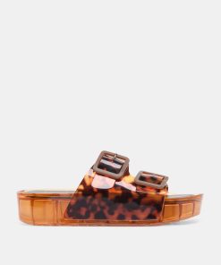 JULIO X SANDALS TORTOISE VINYL